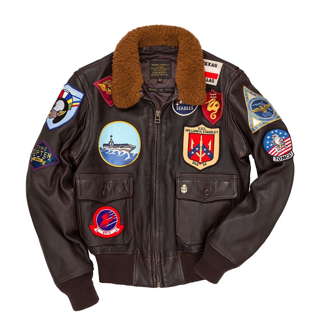 Top Gun Navy G-1 Jacket - Lambda Leather