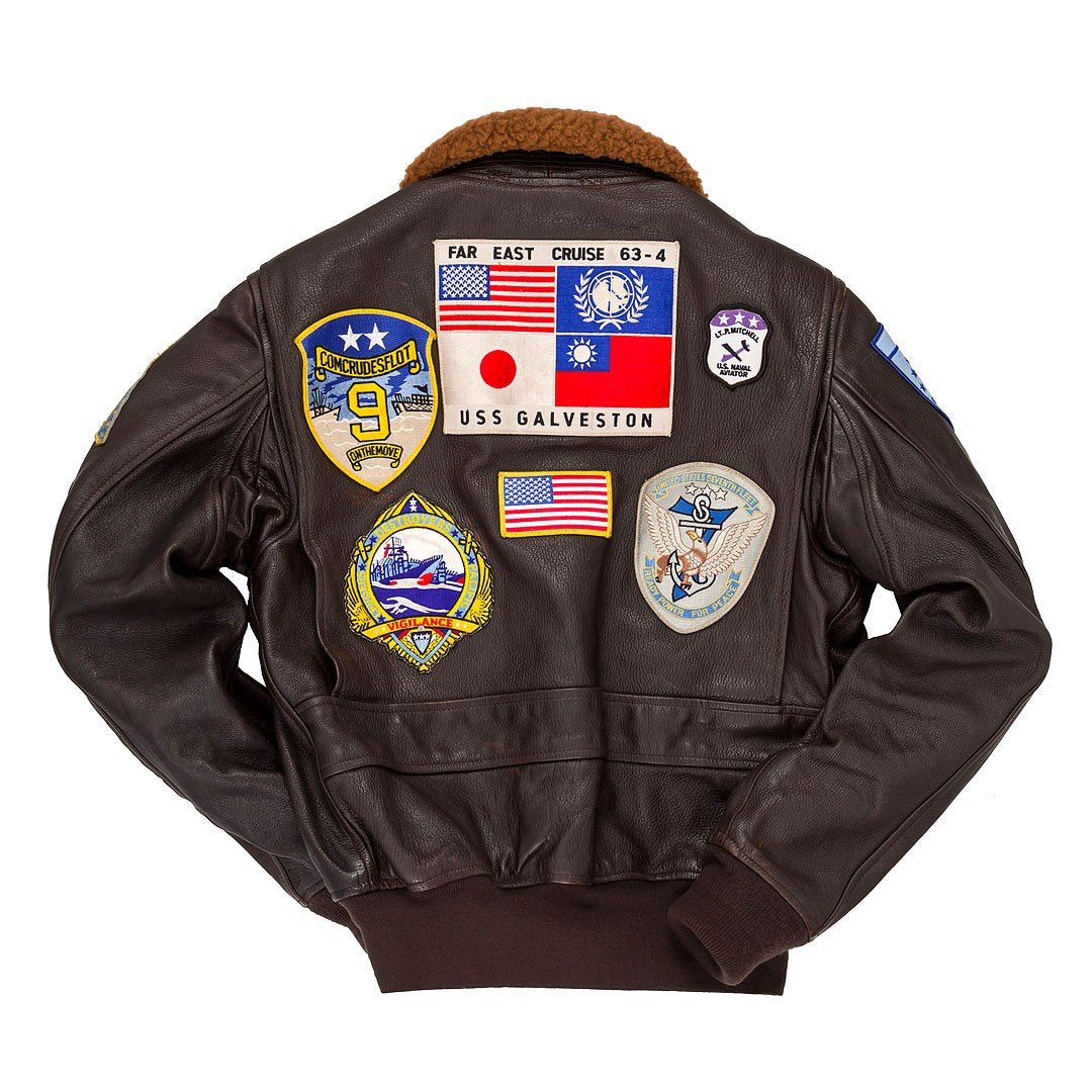 U.S.S. Galveston フライトジャケット Top Gun Navy G-1 Jacket - Lambda Leather