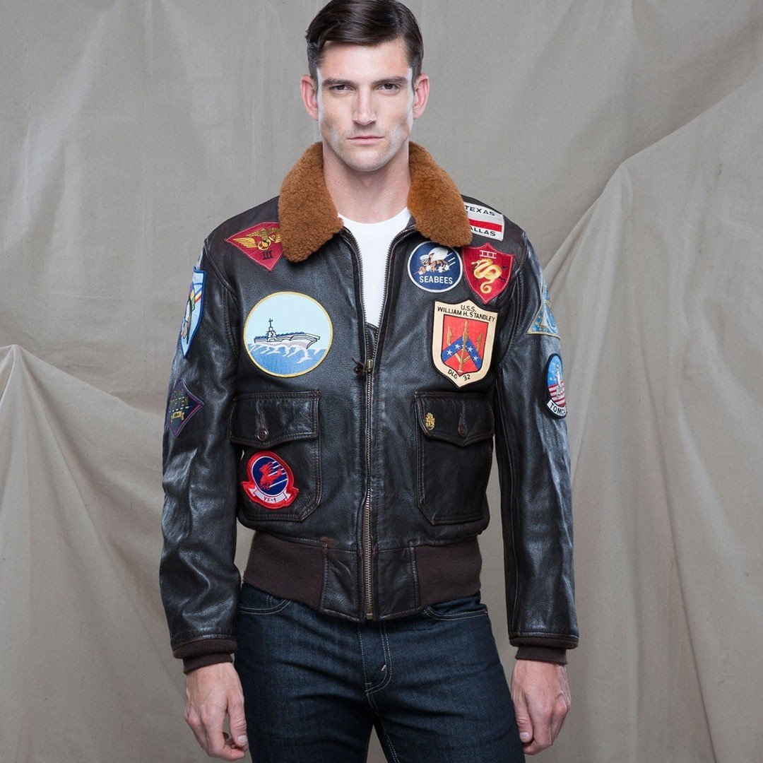 Top Gun Navy G-1 Jacket Lambda Leather